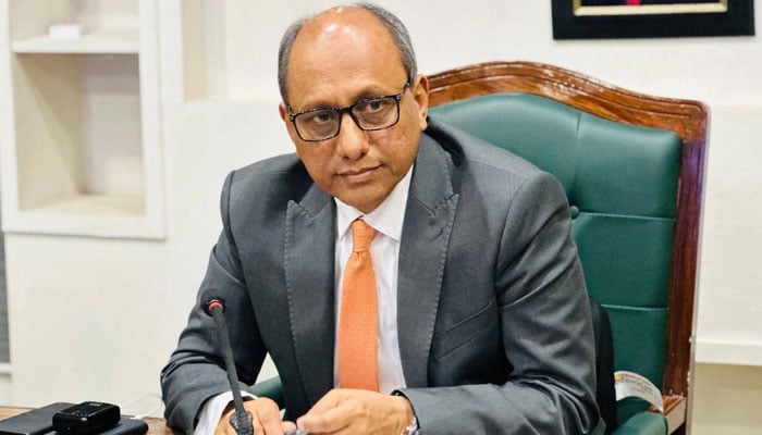 Sindh Local Government Minister Saeed Ghani looks on in this image released on July 4, 2025. — Facebook@SaeedGhaniPPP