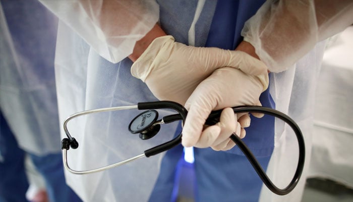 A doctor holds a stethoscope in a file photo. — Reuters/File
