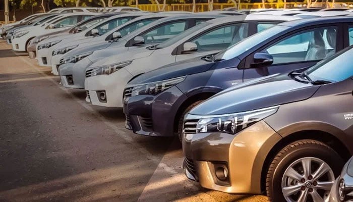 Cars parked outside a showroom. — TheNews/File